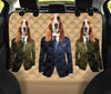 Basset Hound Gentlemen Print Pet Seat Covers