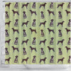 German Shorthaired Pointer Dog Pattern Print Shower Curtains