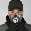 Cute Siberian Husky Print Face Mask