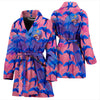 Hyacinth Macaw Parrot Pattern Print Women's Bath Robe