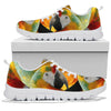 Red and Green Macaw Print Running Shoes