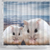 Cute Chinese Hamster Print Shower Curtains
