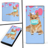 Cute Finnish Spitz Dog Print Women's Leather Wallet