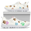 American Bobtail Cat With Paws Print Sneakers