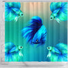 Betta Fish Print Shower Curtains