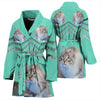 Ragamuffin Cat Print Women's Bath Robe