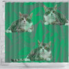 American Wirehair Cat Print Shower Curtains