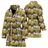 Shetland Sheepdog Pattern Print Women's Bath Robe