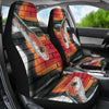 Snake Red Print Car Seat Covers