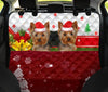 Yorkie Christmas Print Pet Seat Covers