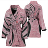 Percheron Horse Print On Pink Women's Bath Robe