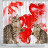 American Bobtail Print Shower Curtains