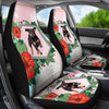 Rottweiler Floral Print Car Seat Covers