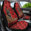 Belgian malinois Dog With Paws Print Car Seat Covers