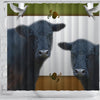 Galloway Cattle (Cow) Print Shower Curtain