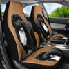 Cute Portuguese Water Dog Print Car Seat Covers