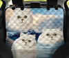 White Persian Cat Print Pet Seat Covers