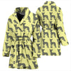 Chinese Crested Dog Pattern Print Women's Bath Robe
