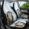 Amazing English Longhorn Cattle (Cow) Print Car Seat Covers