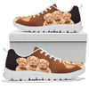 Dogue De Bordeaux Puppy On Brown Print Running Shoes