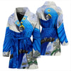 Hyacinth macaw Parrot Print Women's Bath Robe