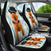 Cute Welsh Terrier Print Car Seat Covers