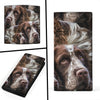 English Springer Spaniel Dog Print Women's Leather Wallet