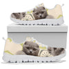 Cute Scottish Fold Cat Print Running Shoes