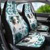 Cute Australian Shepherd Print Car Seat Covers