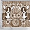 Cute Chihuahua Dog Print Shower Curtain