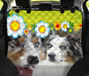 Australian Shepherd Floral Print Pet Seat Covers