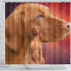 Vizsla Dog Print Shower Curtains