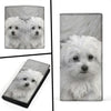 Maltese Dog Print Women's Leather Wallet