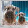 Lovely Cesky Terrier Print Shower Curtains