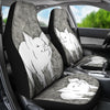 Middle White Pig Print Car Seat Covers