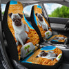 [AI Generated] Pug With A Bowl From California Car Seat Covers