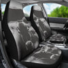 Black&White Brown Swiss cattle (Cow) Print Car Seat Covers
