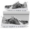 Chow Chow On Black And White Print Running Shoes