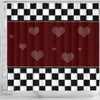 Lovely heart Print Shower Curtain