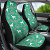 Irish Setter Dog Floral Print Car Seat Covers