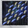 Cynotilapia Afra Fish Print Shower Curtains