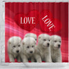Central Asian Shepherd Dog Print Shower Curtain