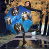 Black Saluki Dog  Print Umbrellas