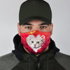 Munchkin Cat On Heart Print Face Mask