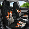 Ibizan Hound Dog On Black Print Car Seat Covers