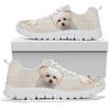 Maltese Dog Print Running Shoes