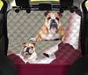 Bulldog Print Pet Seat Covers