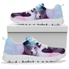 Russian Blue Cat On Colorful Print Running Shoes