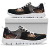 Miniature Pinscher On Black Print Running Shoes