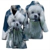 Cute Maltese Dog Print Women's Bath Robe